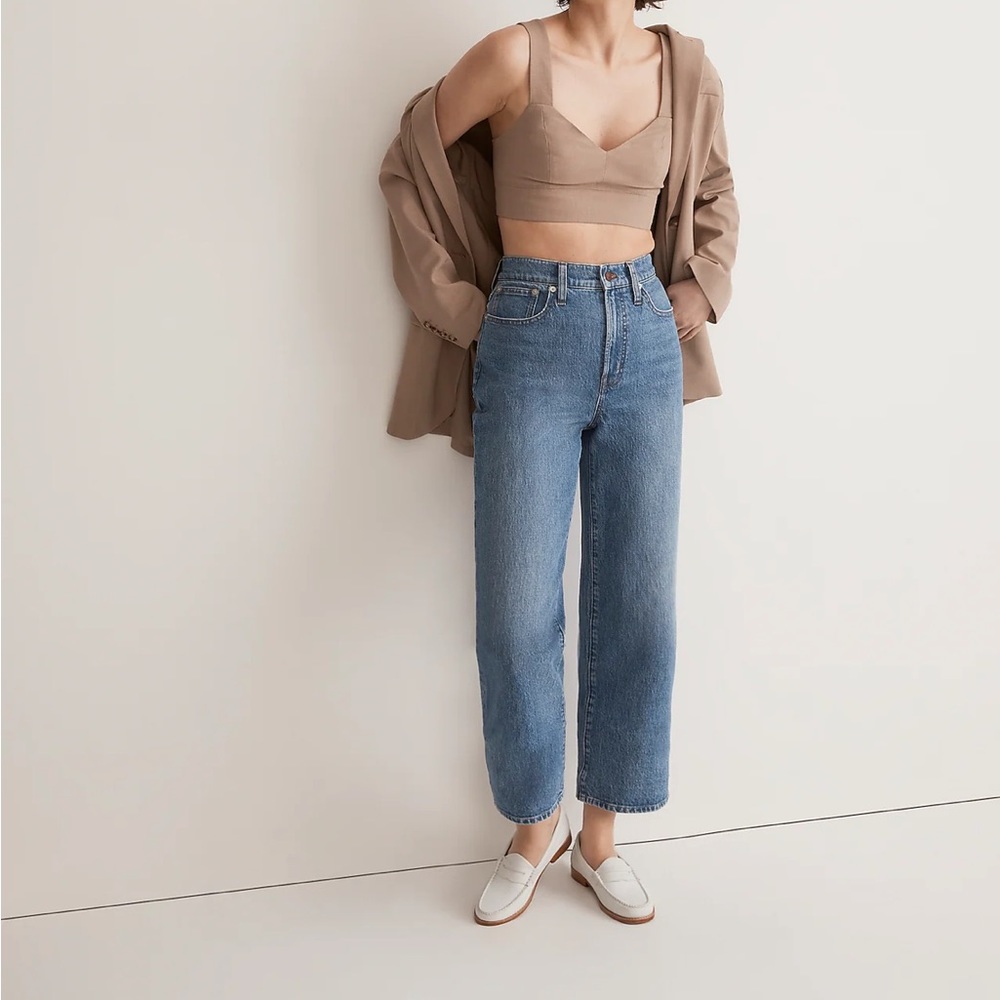 Madewell Perfect Vintage Wide Leg Cropped Jean